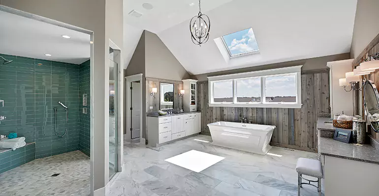 Guest Bathroom Flooring Remodel in East Farmingdale